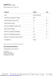 X20FF3L datasheet pdf New Jersey Semiconductor