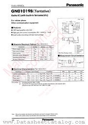 GN01019B datasheet pdf Panasonic