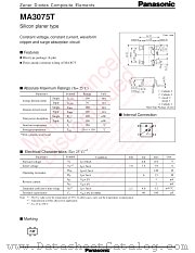 MAZ3075T datasheet pdf Panasonic