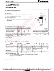 MAZ6360 datasheet pdf Panasonic