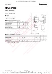 MAYS0750Z datasheet pdf Panasonic