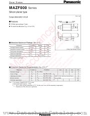 MAZF110 datasheet pdf Panasonic