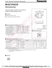 MAZV082D datasheet pdf Panasonic