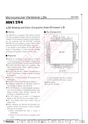 MN1294 datasheet pdf Panasonic