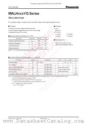 MALH110YG datasheet pdf Panasonic