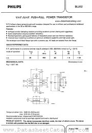 BLU52 datasheet pdf Philips