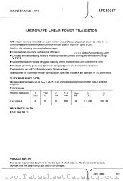 LKE2002T datasheet pdf Philips