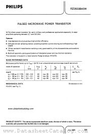 RZ2833B45W datasheet pdf Philips