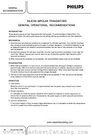 RECOMMENDATIONS datasheet pdf Philips