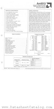 AM9513 datasheet pdf Advanced Micro Devices