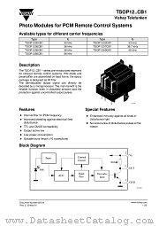 TSOP1256CB1 datasheet pdf Vishay