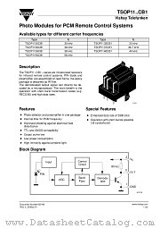 TSOP1133CB1 datasheet pdf Vishay