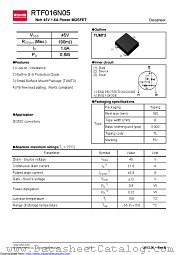 RTF016N05TL datasheet pdf ROHM