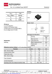 RZF020P01 datasheet pdf ROHM