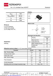 RZR040P01 datasheet pdf ROHM