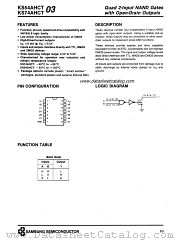 KS74AHCT03 datasheet pdf Samsung Electronic