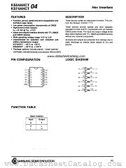 KS74AHCT04 datasheet pdf Samsung Electronic