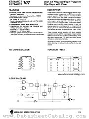 KS54AHCT107 datasheet pdf Samsung Electronic