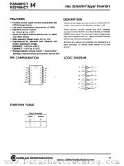 KS74AHCT14 datasheet pdf Samsung Electronic