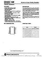 KS74AHCT148 datasheet pdf Samsung Electronic