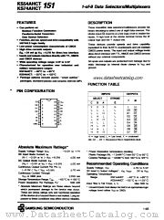 KS74AHCT151 datasheet pdf Samsung Electronic