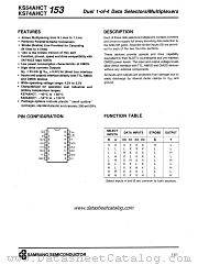 KS74AHCT153 datasheet pdf Samsung Electronic