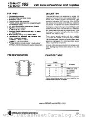 KS74AHCT165 datasheet pdf Samsung Electronic