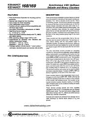 KS74AHCT169 datasheet pdf Samsung Electronic