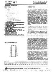 KS74AHCT181 datasheet pdf Samsung Electronic