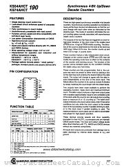 KS74AHCT190 datasheet pdf Samsung Electronic