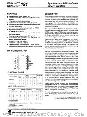 KS74AHCT191 datasheet pdf Samsung Electronic