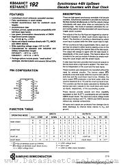 KS74AHCT192 datasheet pdf Samsung Electronic