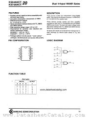 KS74AHCT20 datasheet pdf Samsung Electronic