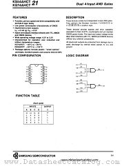 KS74AHCT21 datasheet pdf Samsung Electronic