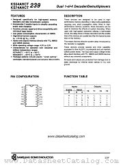 KS74AHCT239 datasheet pdf Samsung Electronic