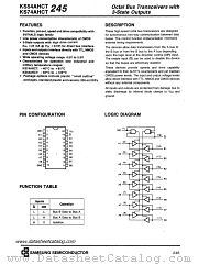 KS74AHCT245 datasheet pdf Samsung Electronic