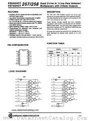 KS74AHCT257 datasheet pdf Samsung Electronic