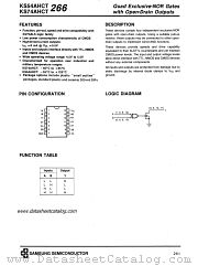 KS74AHCT266 datasheet pdf Samsung Electronic