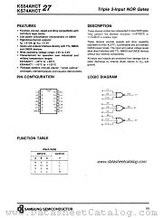 KS74AHCT27 datasheet pdf Samsung Electronic