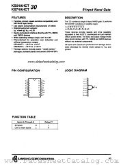 KS74AHCT30 datasheet pdf Samsung Electronic