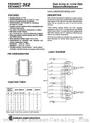 KS54AHCT352 datasheet pdf Samsung Electronic