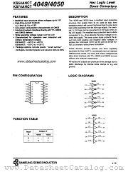 KS74AHCT4049 datasheet pdf Samsung Electronic