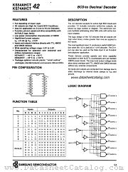 KS74AHCT42 datasheet pdf Samsung Electronic