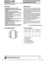 KS74AHCT423 datasheet pdf Samsung Electronic