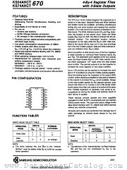 KS74AHCT670 datasheet pdf Samsung Electronic