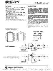 KS74AHCT77 datasheet pdf Samsung Electronic