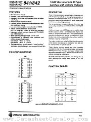 KS74AHCT841 datasheet pdf Samsung Electronic