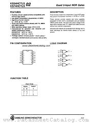 KS74HCTLS02 datasheet pdf Samsung Electronic