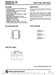 KS74HCTLS11 datasheet pdf Samsung Electronic