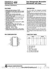 KS74HCTLS123 datasheet pdf Samsung Electronic